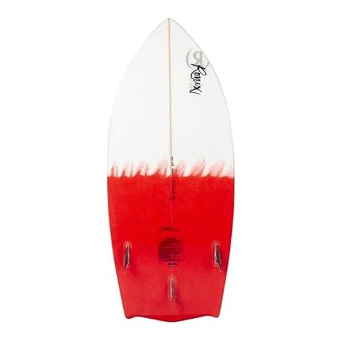  Ronix Women's Flyweight Bat Tail Thruster Wakesurf Board - Pink / White - 4'5