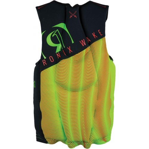  [아마존베스트]RONIX Ronix Drivers Ed Capella - 2.0 CGA Life Vest - Black/Lime / Red - Teen (75-125lbs) (2019)