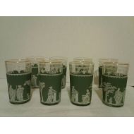 /RonnieJackTreasures Hellenic Pattern drinking glasses