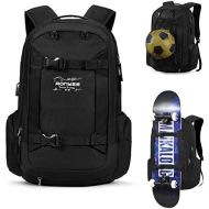 [아마존베스트]Ronyes Skateboard Backpack Basketball Travel School Backpack 17.3 Inch Laptop Bag