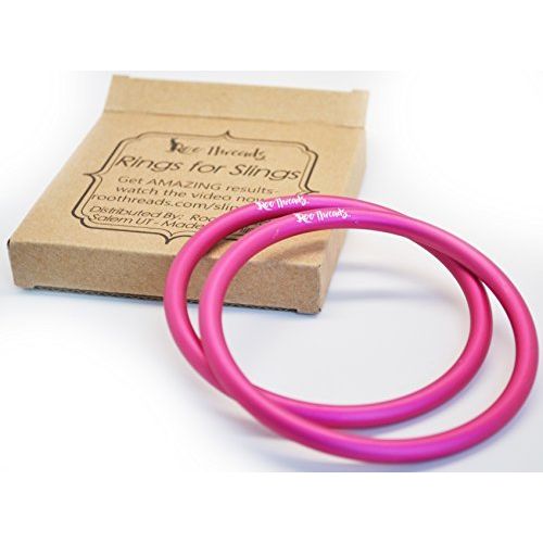  Roo Threads Aluminum Rings for Baby Slings, Pink
