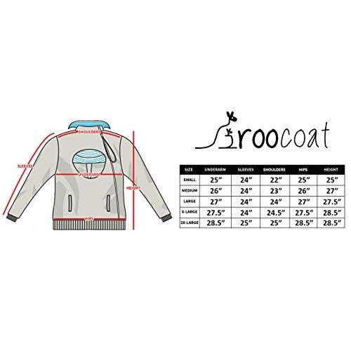  Roocoat RooCoat Babywearing Coat - Charcoal with Gray Stripes - Medium