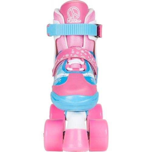  Rookie Fab Junior LRG 36Eiskunstlaufschlittschuhe Adjustable, Unisex Kinder, Blue/Pink, 35.539