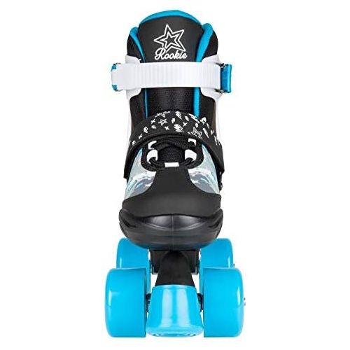  Rookie Adjustable Skate Ace Junior Med 12-2 Inlineskates Unisex Kinder Mehrfarbig (Black/Blue), jnr