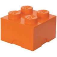 LEGO Storage Brick 4  Stackable, Large Capacity Organizer for LEGO Building Blocks, Minifigures, and Other Toys |Space Saving Container - For Ages 3+, 4  Stud, Bright Orange