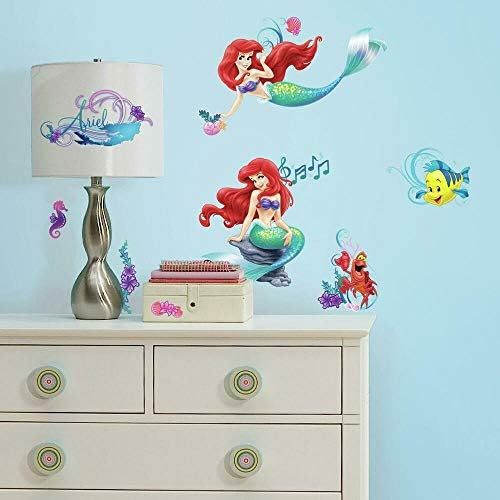  RoomMates - RMK2347SCS The Little Mermaid Peel And Stick Wall Decals,Multi