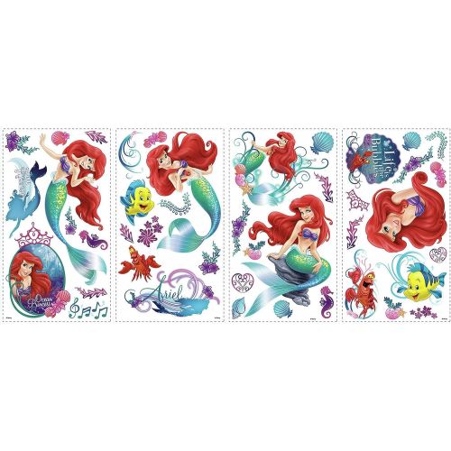  RoomMates - RMK2347SCS The Little Mermaid Peel And Stick Wall Decals,Multi