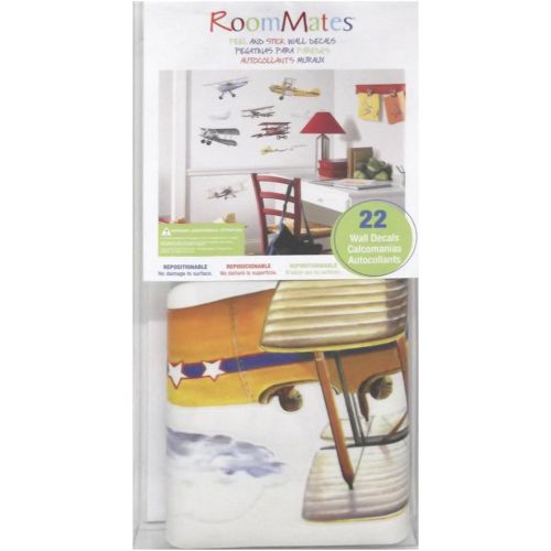  RoomMates Vintage Planes Peel and Stick Wall Decals - RMK1197SCS