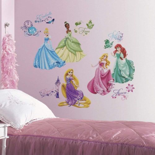  [아마존베스트]RoomMates Disney Princess Royal Debut Peel And Stick Wall Decals