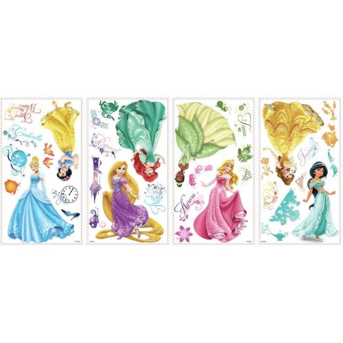  [아마존베스트]RoomMates Disney Princess Royal Debut Peel And Stick Wall Decals