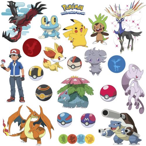  RoomMates Pokemon XY Peel And Stick Wall Decals - RMK2625SCS