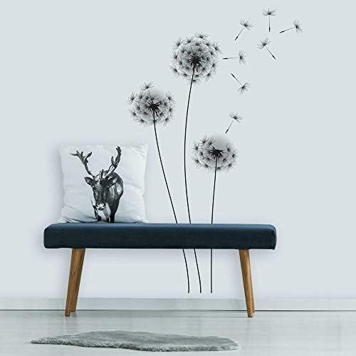  RoomMates RMK2606GM Whimsical Dandelion Peel And Stick Giant Wall Decals ,Multicolor