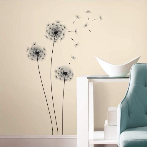  RoomMates RMK2606GM Whimsical Dandelion Peel And Stick Giant Wall Decals ,Multicolor