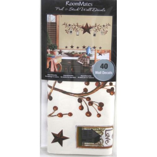  RoomMates Country Stars & Berries Peel and Stick Wall Decals - RMK1276SCS