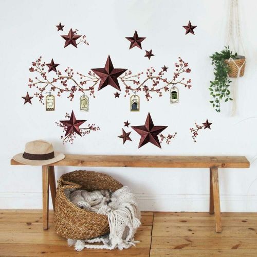  RoomMates Country Stars & Berries Peel and Stick Wall Decals - RMK1276SCS