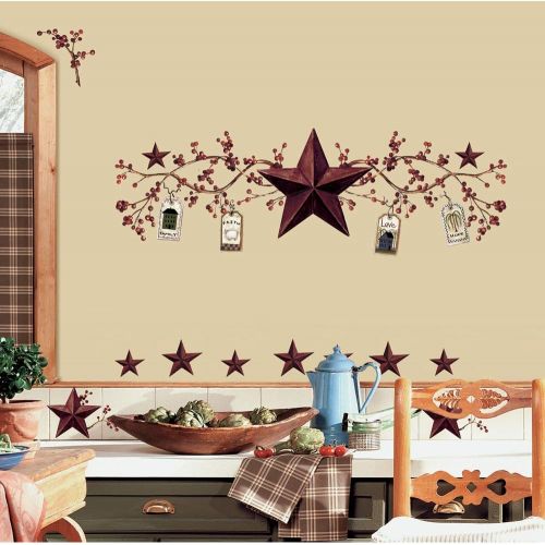  RoomMates Country Stars & Berries Peel and Stick Wall Decals - RMK1276SCS