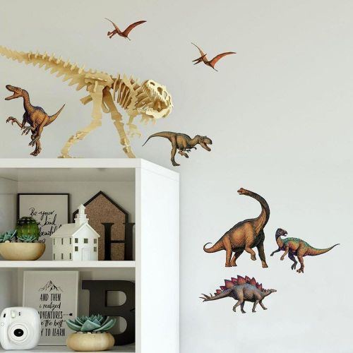  RoomMates RMK1043SCS Dinosaurs Peel and Stick Wall Decals ,Multicolor