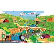 RoomMates YH1415M 9 x 15 Thomas The Train Full Size Prepasted Mural, Multicolor