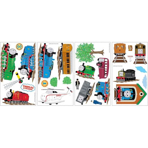  RoomMates RMK1035SCS Thomas & Friends Peel and Stick Wall Decals ,Multi color