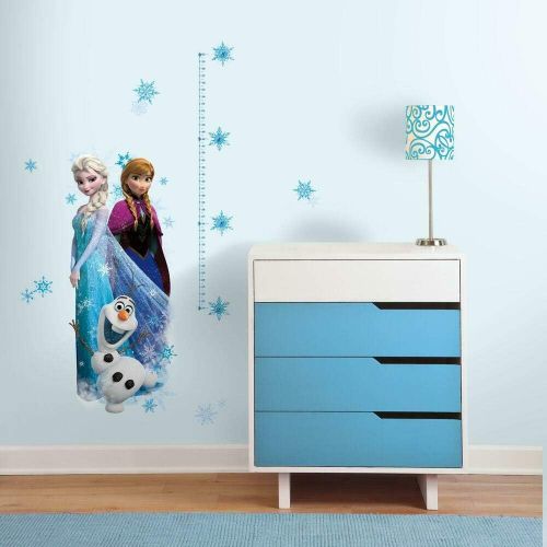  RoomMates RMK2793GC Disney Frozen Elsa, Anna and Olaf Peel and Stick Giant Growth Chart Wall Decal , Blue