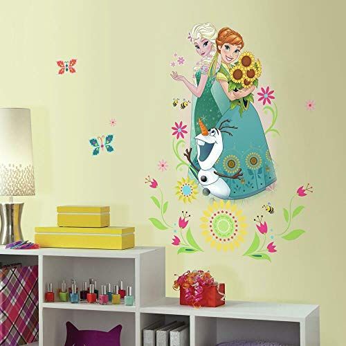  RoomMates RMK3018GM Disney Frozen Fever Group Peel and Stick Giant Wall Decal