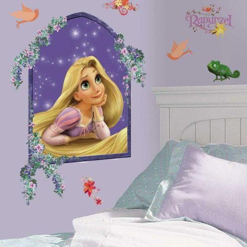  RoomMates RMK1525GM Princess Rapunzel Peel and Stick Giant Wall Decals , Purple