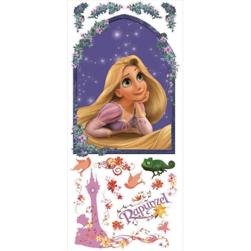  RoomMates RMK1525GM Princess Rapunzel Peel and Stick Giant Wall Decals , Purple