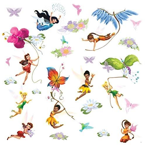  RoomMates RMK1493SCS Disney Fairies Peel and Stick Wall Decals