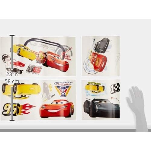  RoomMates RMK3353SCS Disney Pixar Cars 3 Peel and Stick Wall Decals , Red