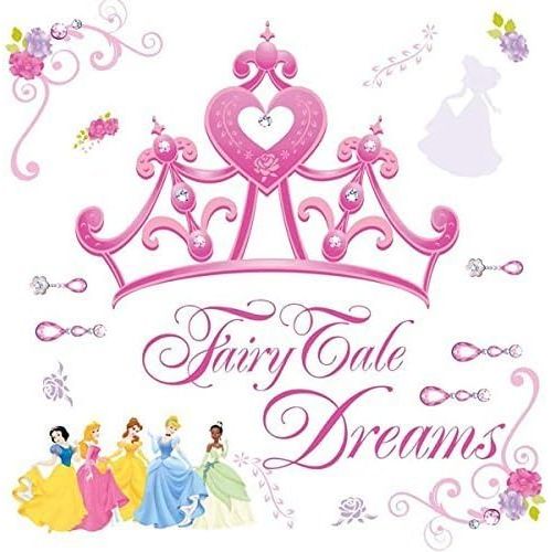  RoomMates RMK1580GM Disney Princess and Princess Crown Peel and Stick Giant Wall Decals