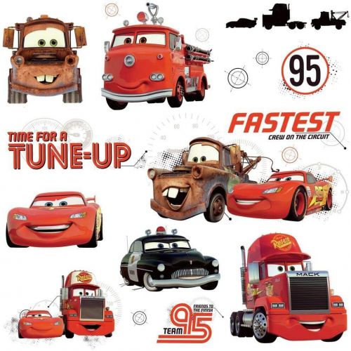  RoomMates RMK2533SCS Disney Pixar Cars Friends to the Finish Peel and Stick Wall Decals