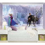 RoomMates Disney Frozen Chair Rail Prepasted Mural 6 x 10.5 - Ultra-strippable