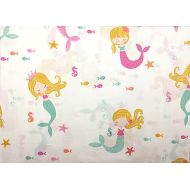 RoomMates Authentic Kids Mermaid Sheet Set, Full Size