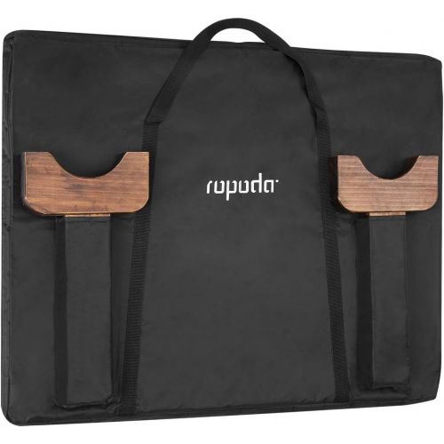  ropoda Giant Wooden 4 in a Row Game - 3 Foot Width - with Coins, Portable Carry Case -Fun for Kids and Adults ? Upgraded Vantage Style