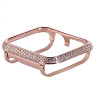 iWatch Series 2 Case 38mm Bling, Rosa Schleife Rugged Face Case Bling Crystal Diamonds iWatch...