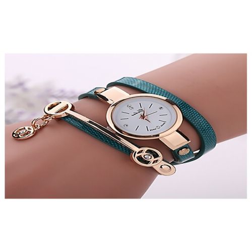  Rose Gold Charm Wrap Watch