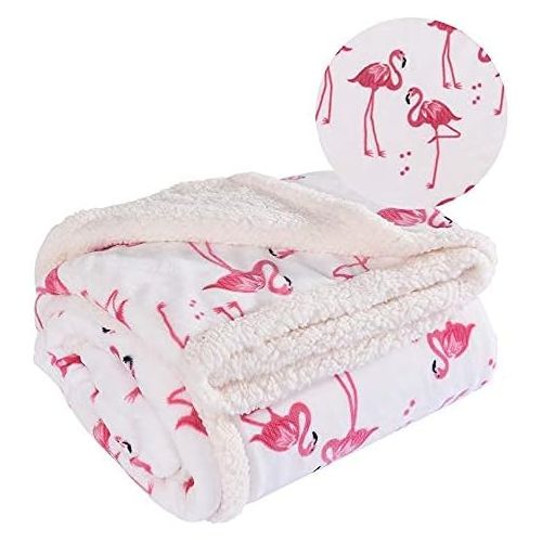  [아마존베스트]Rose Home Fashion RHF Flamingo Fuzzy Blanket,Plush Blanket,Fluffy Blanket,Bed Throw Blanket,Velvet Blanket,Thick Fleece,Cozy Blankets for Kids,Kids Blanket,Couch Blanket,Thick Fleece,Flamingo Gifts