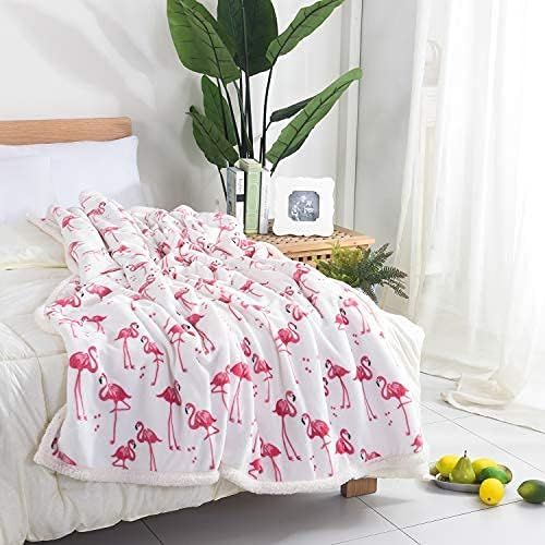  [아마존베스트]Rose Home Fashion RHF Flamingo Fuzzy Blanket,Plush Blanket,Fluffy Blanket,Bed Throw Blanket,Velvet Blanket,Thick Fleece,Cozy Blankets for Kids,Kids Blanket,Couch Blanket,Thick Fleece,Flamingo Gifts