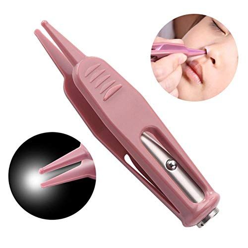  [아마존베스트]RoseSummer Led Light Kids Nose Navel Cleaning Tweezers