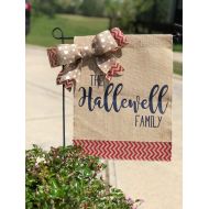 RoseToTheOccasion Patriotic personalized Garden Flag