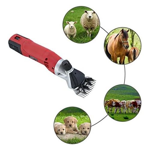  RoseYary 110V 500W Farm Electric Sheep Shearing Clipper Shear Goat Wool Cutting Machine