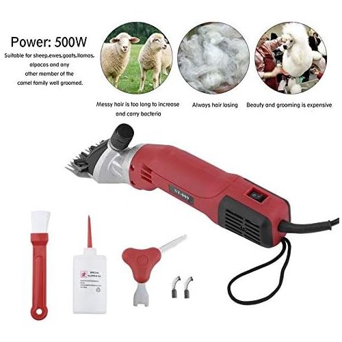  RoseYary 110V 500W Farm Electric Sheep Shearing Clipper Shear Goat Wool Cutting Machine