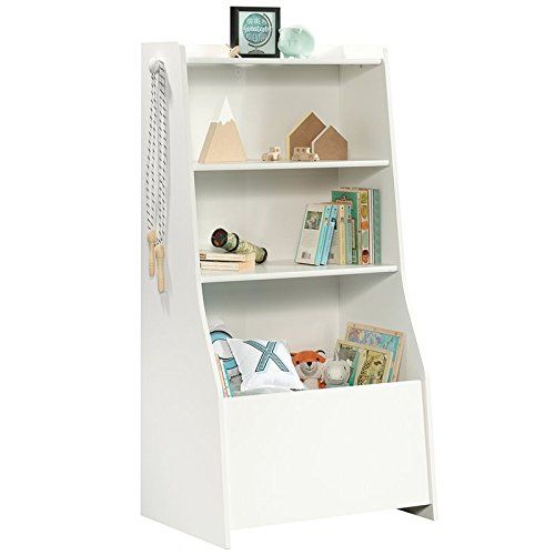  Rosebery Kids 3 Shelf Kids Bin Bookcase in Soft White