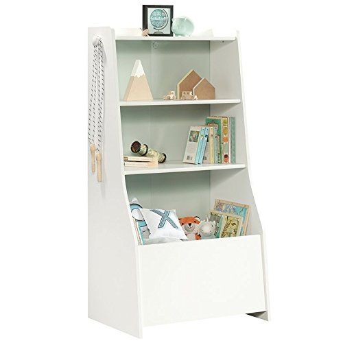  Rosebery Kids 3 Shelf Kids Bin Bookcase in Soft White