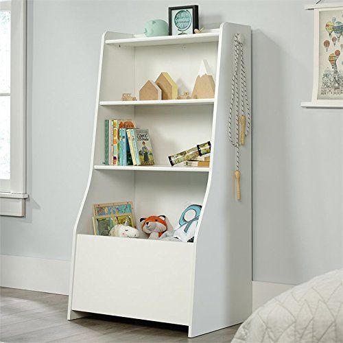  Rosebery Kids 3 Shelf Kids Bin Bookcase in Soft White