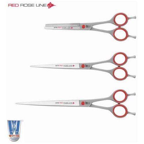  Roseline Red Thinning Scissors 6.5