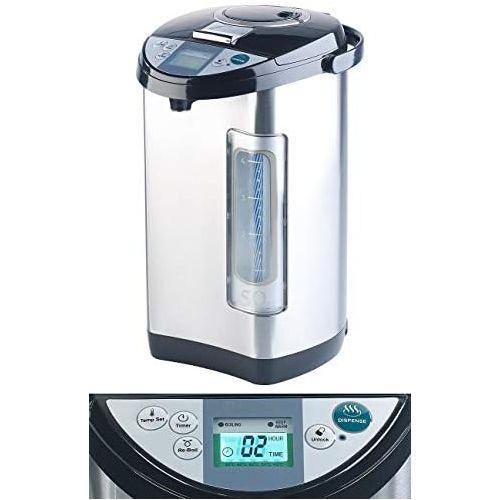  Rosenstein & Soehne Wasserkocher-Spender: Heisswasserspender, 5-Liter-Wassertank, 5 Temperaturstufen, 1.200 Watt (Heisses-Wasser-Spender)