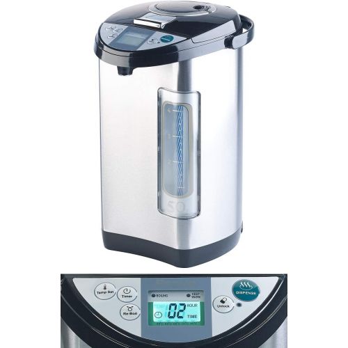  Rosenstein & Soehne Wasserkocher-Spender: Heisswasserspender, 5-Liter-Wassertank, 5 Temperaturstufen, 1.200 Watt (Heisses-Wasser-Spender)