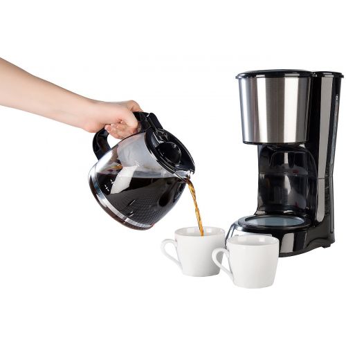  Rosenstein & Soehne Filterkaffeemaschine: Programmierbare Kaffeemaschine fuer bis zu 12 Tassen, Timer, 1.000 Watt (Kaffeemaschine fuer Filterkaffee)