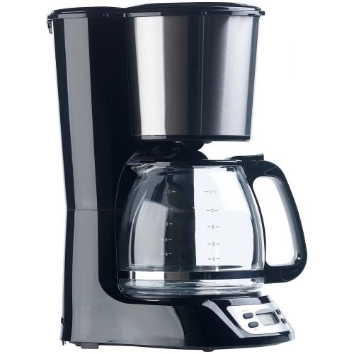  Rosenstein & Soehne Filterkaffeemaschine: Programmierbare Kaffeemaschine fuer bis zu 12 Tassen, Timer, 1.000 Watt (Kaffeemaschine fuer Filterkaffee)